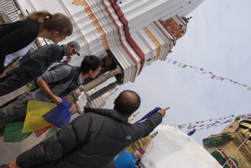 gebedsvlaggen Kathmandu Monkey temple