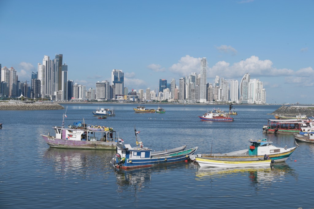 Panama city contrast