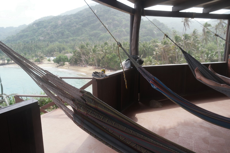 Mirador hangmat Tayrona nationaal park