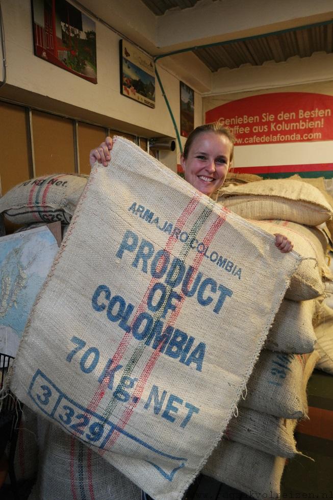 jutten koffiezakken Colombia