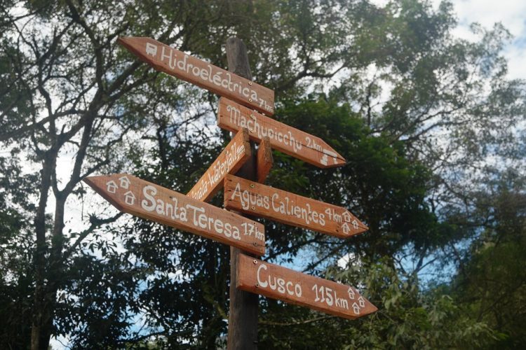 Signs Machu Picchu