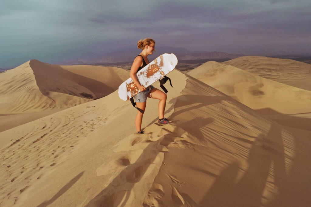 Sandboarden in Huacachina